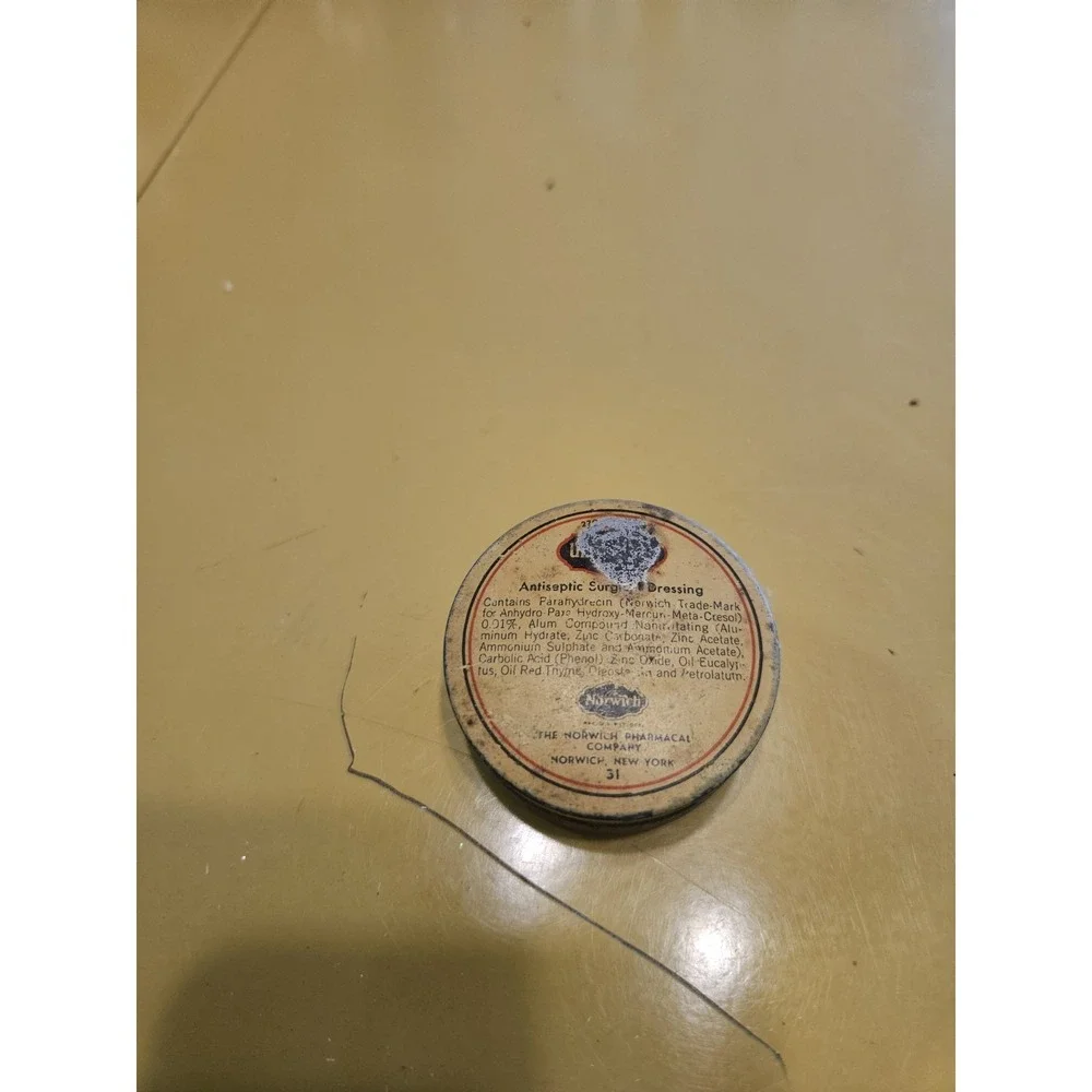 Vintage Watkins Antiseptic Surgical Dressing Tin EMPTY